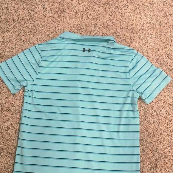 Under Armour Green Striped and Black Polo Shirts - Picture 10 of 10